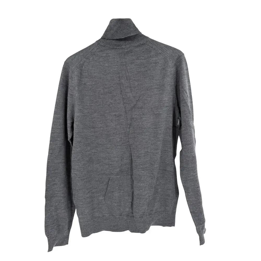 REISS Caine Merino Wool Roll-Neck Jumper Size M Gray Jumper $170